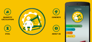 civil app surveying concrete quantity notes steel