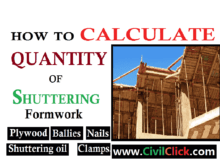 HOW TO CALCULATE THE QUANTITY OF SHUTTERING 12