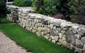 field stone wall