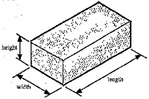 average size of red brick