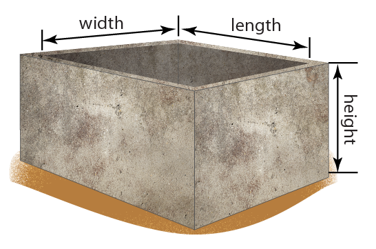 Rectangular water tank